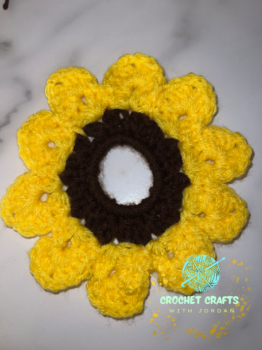Sunflower scrunchie!